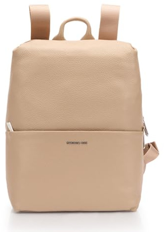 Mandarina Duck, MELLOW LEATHER BACKPACK Donna, Warm Taupe, Taglia unica