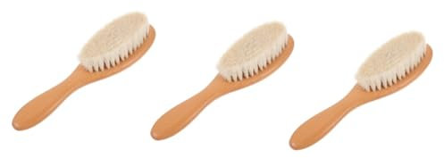 MAGICLULU 3 Stücke Gebogene Griff Schnurrbart Pinsel Für Männer Bart Pinsel Rasierpinsel Natürliche Wolle
