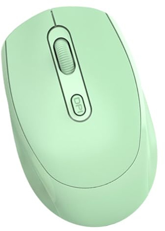 Elprico Mouse Ergonomico Wireless, Mouse USB da 2,4 GHz con 1600 DPI Ergonomico, Mouse Verticale per Desktop, Laptop, Mouse per Computer (GREEN)