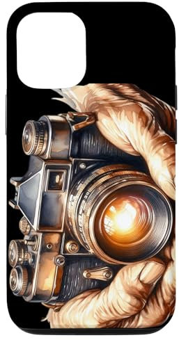 Vintage Brownie Analog SLR Camera Art Photographer Film Case for iPhone 14 Pro