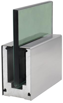 Poteau Garde Corps Verre Pince Supports de rail de base de balustrade en verre et aluminium, pince de poteau de garde-corps en verre pour plate-forme/escalier pour clôture de piscine, entretoise de ra