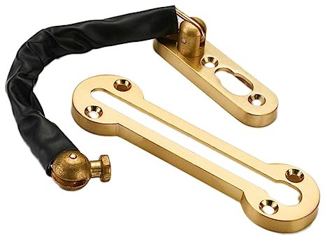 Angoily Chaîne De Porte Alliage De Zinc Épaissie Serrure Antivol Avec Fixation Rapide Sécurité Renforcée Pour Maison Appartement Hôtel Protection Secondaire Pour Portes Battantes Et Ventil