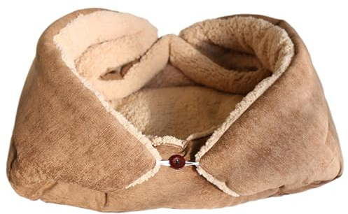 Winter Cat Sleeping Bag Cat Bed, Katze Heizungsliege Katzendecke, Katzen Schlafsack Katzensofa, Selbstwärmendes Katzenbett, Kuschelsack Hund Waschbar, Katzenschlafsack Hundeschlafsack Unter 7,5 Kg