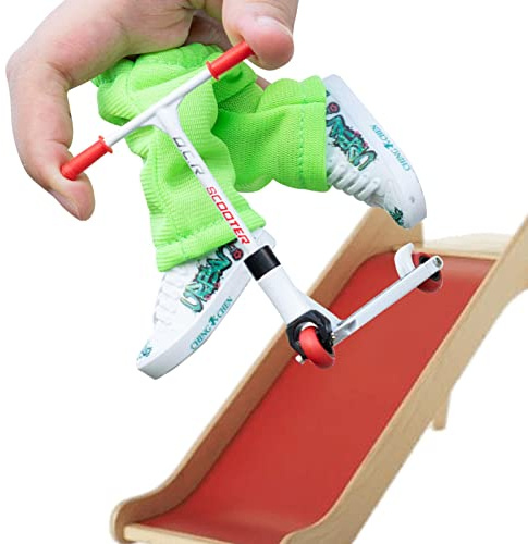 Planche à roulettes Jouet - Ensemble avec Scooter De, Chaussures Et Accessoires | Interactifs avec Mouvement du Bout des Doigts, Pantalons Et Outils pour Tables Fingerboards