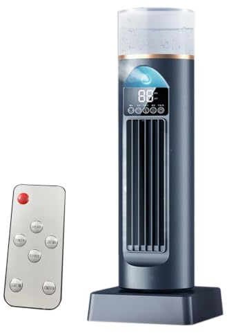 Air Conditioner Fan,Tower Air Cooling Fan for Bedroom | Quiet Oscillating 6 Speeds Cooler with Remote & Water Tank, 6H Timer for Home Office RV Indoor Garage