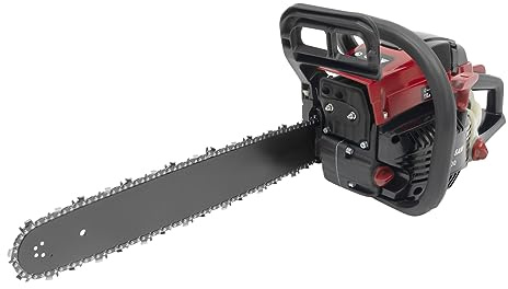 Professionelle 58cc Benzin-Kettensäge 5800 mit 20 Führungsschiene, 2.4KW Motor, vibrationsarme & sicher für Holzfäller, Gartenarbeit, Holzschneiden (inkl. Handschuhe & Werkzeugtasche)