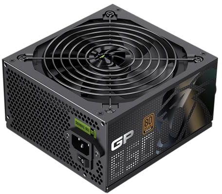 GAMEMAX GP 850B Netzteil PC 850W, Nicht-modular, 80 Plus Bronze, DC-to-DC, 140mm HDB Lüfter, Flache Schwarze Kabel, 9 Schutzfunktionen, 5 Jahre Garantie, Schwarz