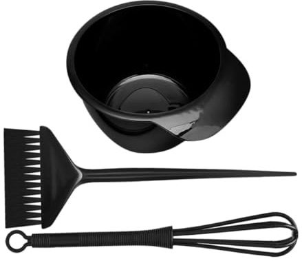 WOONEKY Haarfärbeschale Und Pinsel Mischstab Für Einfache Haarfarbeanwendung Zu Hause Hochwertige Materialien Für Gleichmäßige Färbung