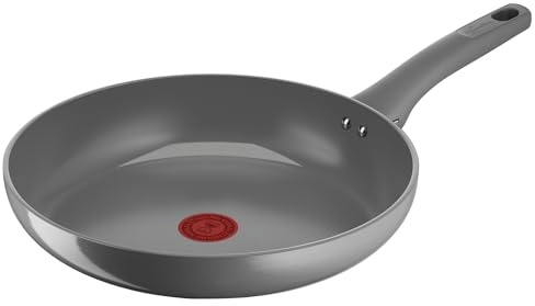 Lagostina Risorsa Padella 30 cm, Rivestimento in Ceramica Antiaderente, Scorrevolezza Ottimale, Riciclata, Riciclabile, Cottura Salutare, Thermo-Signal, Induzione, 010274040130