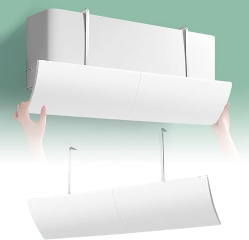 Deflettore Condizionatore,Deviatore Aria Condizionatore Universale, Regolabile Aria condizionata Scudo, Freddo/Calda, per casa/Ufficio,Anziani, Neonati, Donne in Gravidanza