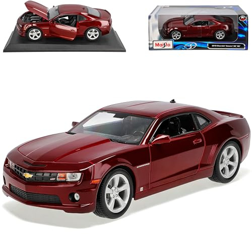 Generisch Chevrol. Chevy Camaro 2010 Ss RS Coupe Rot Braun 1/18 Modellauto Modell Auto