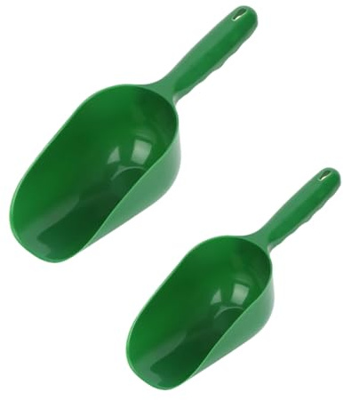 Confezione da 2 pale da giardinaggio in plastica multifunzione per terreno da giardino, pale da giardino in plastica, cazzuole a mano per coltivazione, scavo, accessori