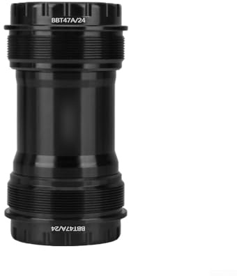 Asse del movimento centrale T47 per bici da strada e mountain bike, compatibile con movimenti inferiori da 68/73 mm e 86 mm, struttura in acciaio e terracotta (T47-68-73-acciaio)