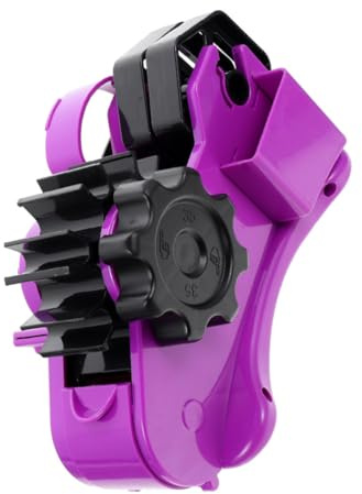 SWOOMEY Halbautomatischer in Abs mit Klebebandabroller Breitem Abroller Tape segmentierung Multifunktionaler Verpackungsbandspender Violett und Büro und Bastelbedarf