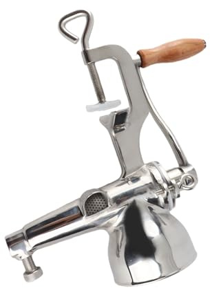 Wakects Exprimidor Manual de Pasto de Trigo, Extractor de Jugo de Prensa Manual de Acero Inoxidable 304, Alto Rendimiento de Jugo, Fácil de Limpiar, Entrada de 9 Cm, Soporte de Abrazadera para
