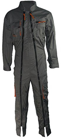 Delta plus vestuario laboral - Buzo 2 cremallera 65/35 poliester algodón gris xl