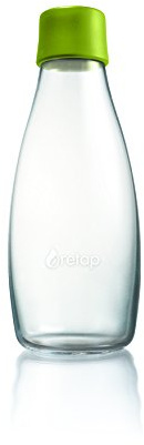 Retap ApS Botella de Vidrio de borosilicato, pequeña, Verde (Forest Green), 0,5