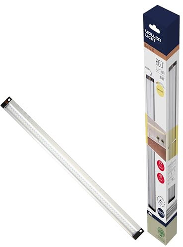 MÜLLER-LICHT LED Unterbauleuchte Balic Sensor 50, Aluminium, 7.5 W, Silber, 50 x 2.87 x 1 cm