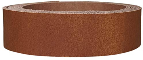 Lederriemen Rindsleder 'Pull Up', in vielen Farben, Gürtelleder, Lederstreifen, Farbe:cognac, Breite:3cm breit