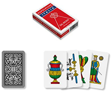 Dal 10071 - Napoletane Italia Regionalspielkarten, rotes Federmäppchen, ab 3 Jahren