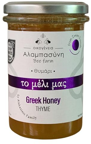 Alabasinis Miel Natural de Tomillo Griego – 400gr – Sabor Intenso y Mediterráneo