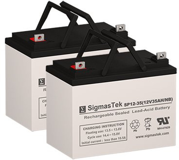 Pride Jet 3 Ultra Replacement Battery Set of 2 x 12V 35AH