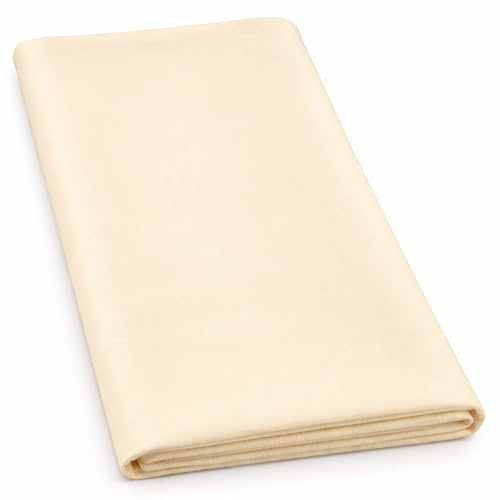 topolenashop Panno in Vera Pelle di Daino Naturale 39x59cm | Asciugatura Auto Senza Aloni | Panno Scamosciato per Vetri, Carrozzeria, Moto, Casa | Super Assorbente e Riutilizzabile