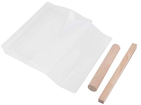 Set Stampi Per Torroni, Fai Da Te Realizzati a Mano La Cottura Al Cioccolato Caramelle In con Tappetino Antiaderente in Silicone e Rullo in legno