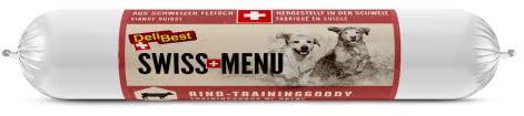 DeliBest Swiss MENU TrainingGoody Rindfleisch I aus frischem Schweizer Rindfleisch und natürlichen Zutaten I Trainingsleckerlie Rind I der Hunde Snack für Sensible Hunde I Leckerlies für Hunde 200 g