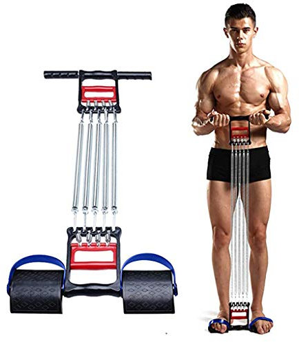 ZXQZ Fitnessbänder 3 In 1 Power Chest Arm Expander Trainingsgerät für Männer, Klimmzugstangen, für Heimgymnastik-Handgelenkstrainer(Color:style4)