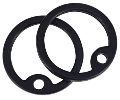 2 Stücke Militärhund Id Tag Gummi Schalldämmerung für Militärhund Tag Silikon Dogtag Schallplatz (Schwarz)