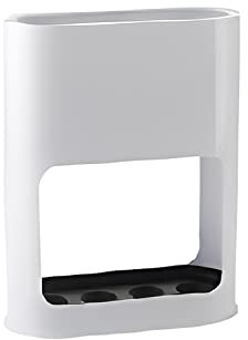 Schirmständer, Schirmständer Regenschirm mit Abnehmbarer Abtropfschale, Kunststoff-Schirmständer für Lange/Kurze Regenschirme, Aufbewahrungsregal für den Innenbereich, 28 x 22 x 9cm, weiß