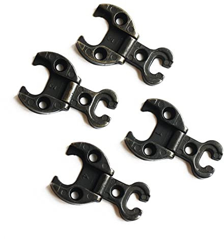 Cerniera da incasso per legno bronzata (4 PEZZI)