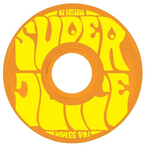OJ Skateboard Wheels Mini Super Juice 55mm 78a Skateboard Wheels - Orange/Yellow