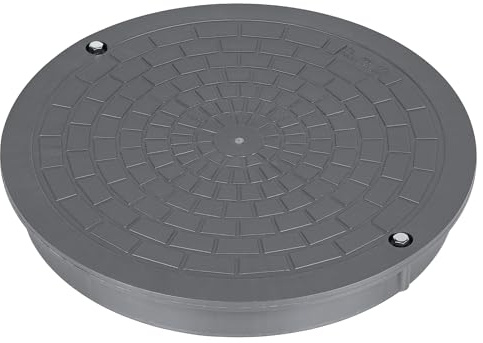 Kanaldeckel für Glattrohr Ø DN400 Schachtabdeckung Schachtdeckel Kontrollschacht Grau