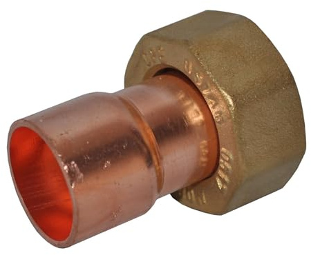 Raccordo per contatore gas in rame, 28 mm x 2,5 cm, noto come raccordi per contatore del gas, raccordo per contatore del gas, raccordo per raccordo per gas disponibile anche in quantità da 1, 2, 5 e