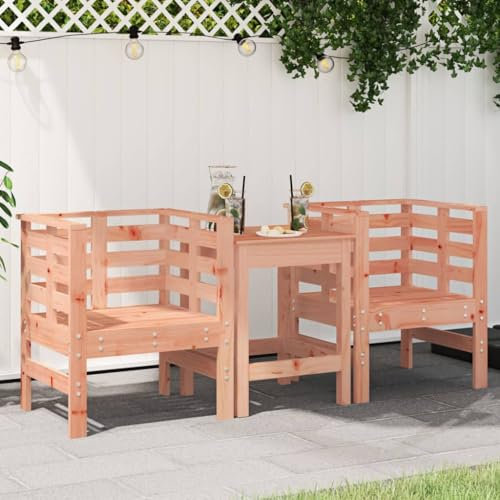 qohoio Gartenstühle 2 STK. Garten StüHle Relaxsessel Garten Gartensessel Outdoor GartenstüHle 61,5x53x71 cm Massivholz Douglasie