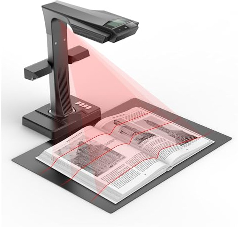 Document Camera ET24 Pro Scanner professionnel pour livre/document, caméra HD 24 MP, capture A3, compatible