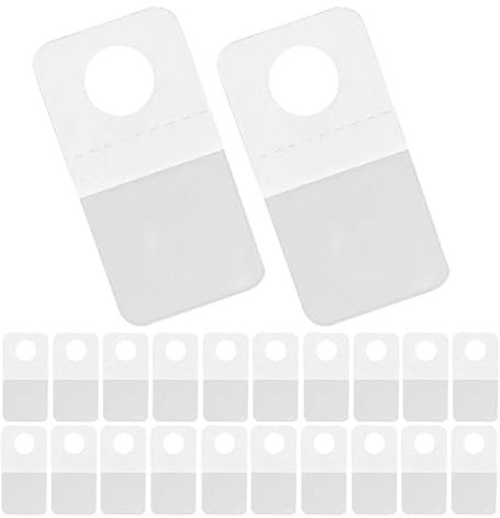 jojofuny Languettes De Suspension En Plastique Avec Trou Rond 100 Pièces Languettes De Suspension Adhésives Auto-adhésives Pour Cintres Daffichage De Magasin De Détail