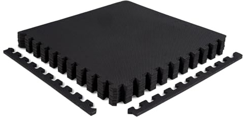 Sportstech BS100 Bodenschutzmatte Fitness Set für Zuhause, Sportmatte, Gymnastikmatte, Puzzlematte, Eva Material, 12 mm Dicke, rutschfest, schallabsorbierend, extra dick, wiederstandsfähig, Home Gym