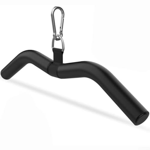 Entgoinggo Barra multifunzione per bicipiti, trazioni, tricipiti, tensione posteriore, accessori fitness, cavo allenamento forza, attacco trazioni, carico 136 kg
