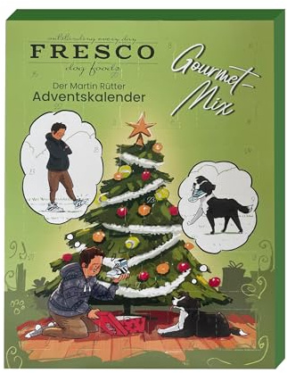 FRESCO Dog Martin Rütter Adventskalender für Hunde 2026 – Gourmet Mix | Hundeleckerli getreidefrei & zuckerfrei | Weihnachtskalender Hund mit 24 Sorten & Formen | Für kleine & große Hunde