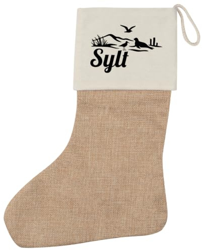 Huuraa Weihnachtsstrumpf Sylt Strandmotiv Geschenk