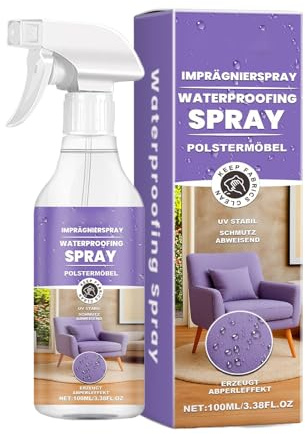 Spray Protettore per Tessuti | Spray Impermeabilizzante per Tessuti 100ml - Trattamento Idrorepellente per Mobili Tappeti e Scarpe in Pelle