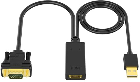 SWITCHFLUX VGA to HDMI Adapter