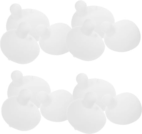 BESTonZON 12 bolas de silicona para apretar a ganchillo, con inserciones, repuesto para bolas de presión de presión, burbujas de silicona para proyectos de manualidades y fabricación de muñecas
