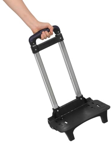 Healeved Chariot À Cartables pour Enfants Chariot À Dos TéLescopique | Pliable Avec Roues DéTachables Et PoignéE RéGlable Support Pratique Pour Sac À Dos Scolaire À Roulettes Voyage Et ÉCole