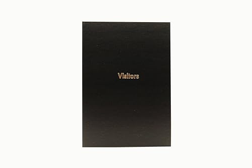 Guildhall Firmen-Besucherbuch für Empfangsbereiche 160 Seiten A4 schwarz