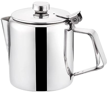 Théière en acier inoxydable finition miroir, contient jusqu'à 3 tasses, 600 ml