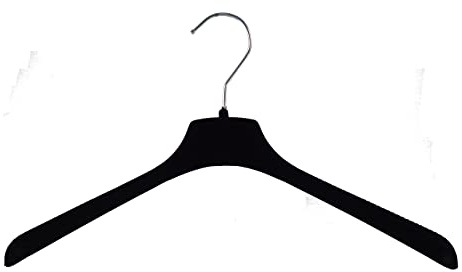 Samt Kleiderbügel für Oberteile & Blusen, 38 cm, schwarz, 15 Stück